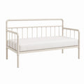 Steel Daybed with Ivory Finish 197x98x91 cm