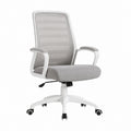 Bürostuhl Polyester-Netzrückenlehne Grau 60cm