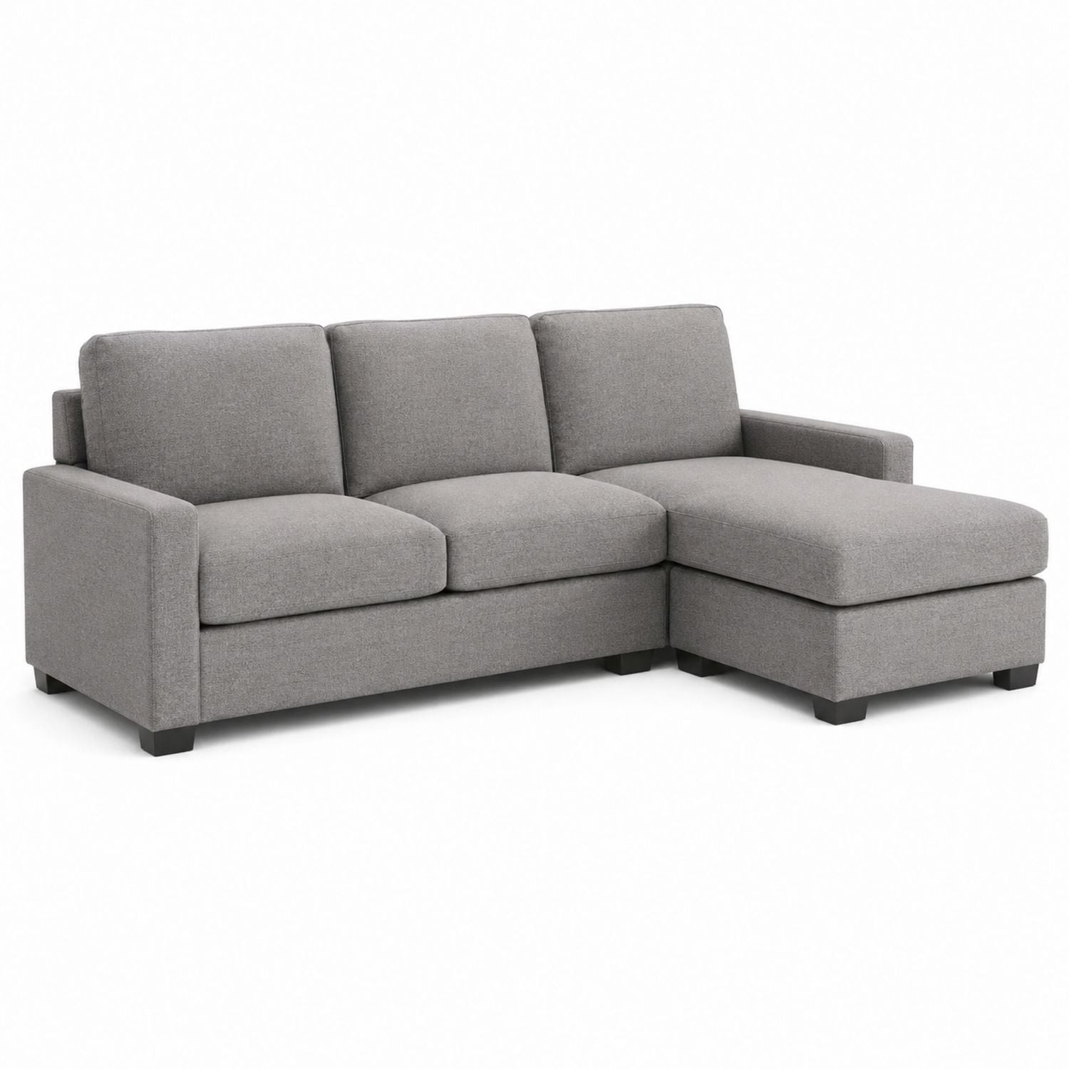 Stoff Ecksofa Grau 215cm x 150cm