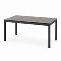 Outdoor-Esstisch mit Metallgestell und Keramikplatte 180 x 90 x 75 cm