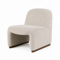 Cord-Sessel mit Holzgestell