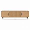 TV-Schrank aus Holz mit Lamellentüren 180cm