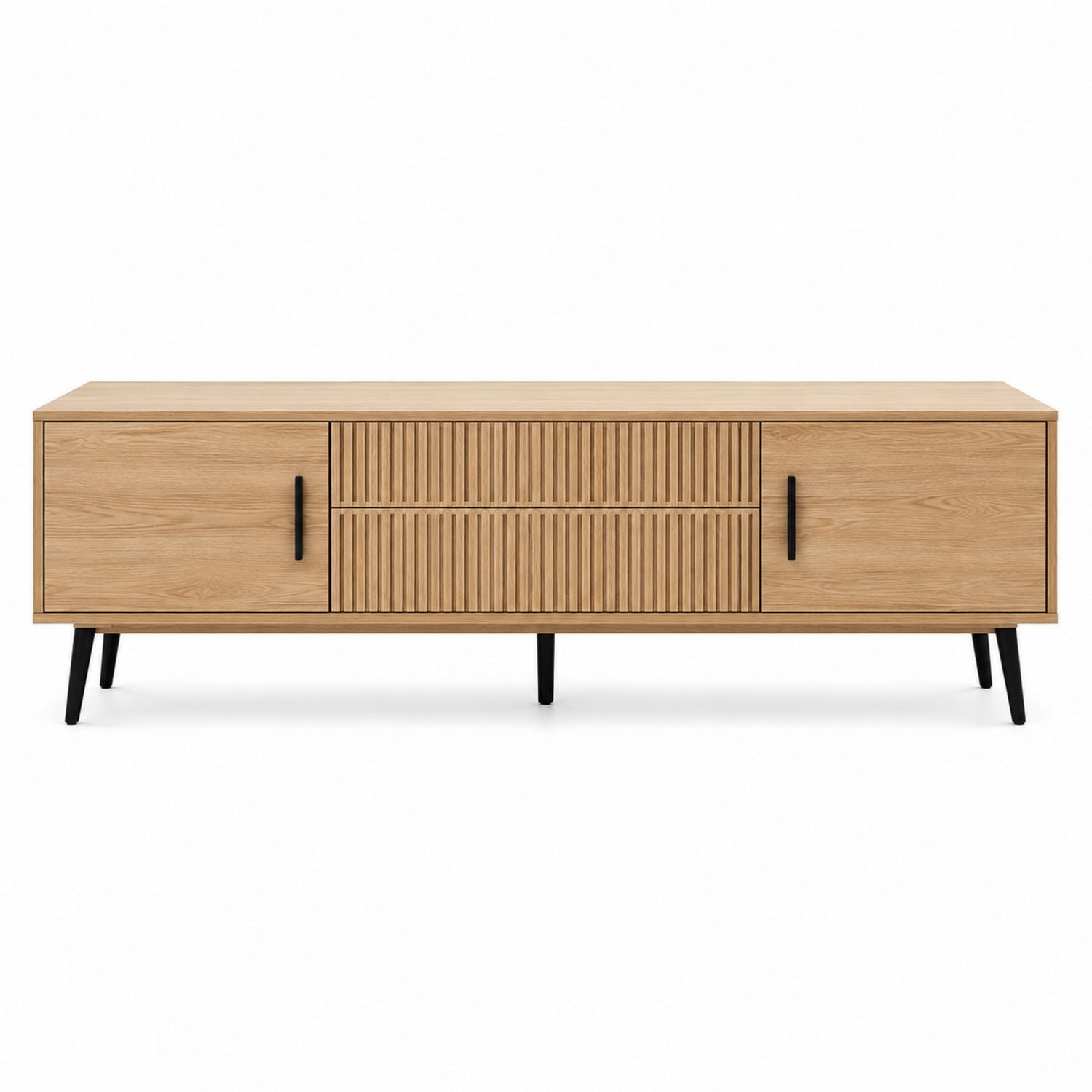 TV-Schrank aus Holz mit Lamellentüren 180cm