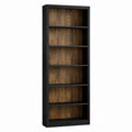 Hohes Holzverbundstoff-Bücherregal Schwarzbraun 180cm x 80cm x 30cm
