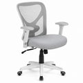 Mesh Office Chair with Adjustable Armrests Gray