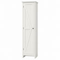 Tall White Pine Wood Storage Cabinet with Single Door 180cm