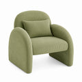 Cord-Lounge-Sessel in Grün